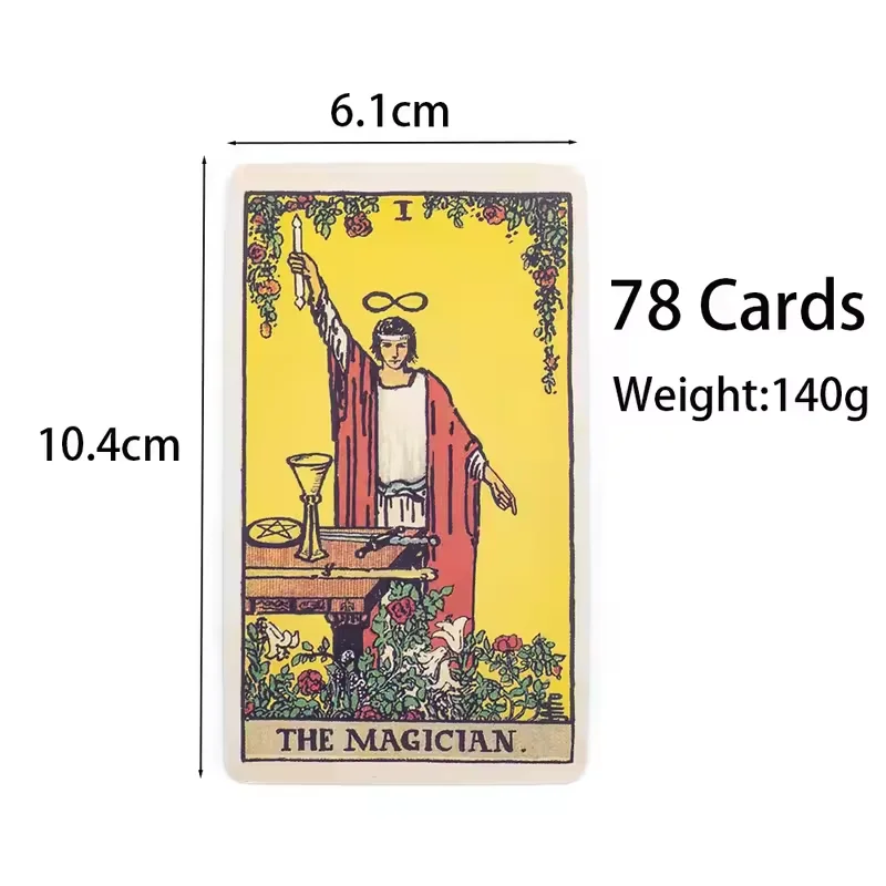 78Pcs The Rider Waite Tarot Card Divination Personal Use Tarot Deck English Spanish Version Oracles Deck for Girl Board Game - Image 5