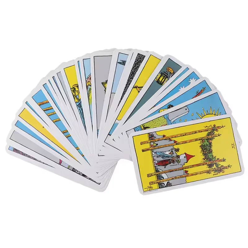 78Pcs The Rider Waite Tarot Card Divination Personal Use Tarot Deck English Spanish Version Oracles Deck for Girl Board Game - Image 3