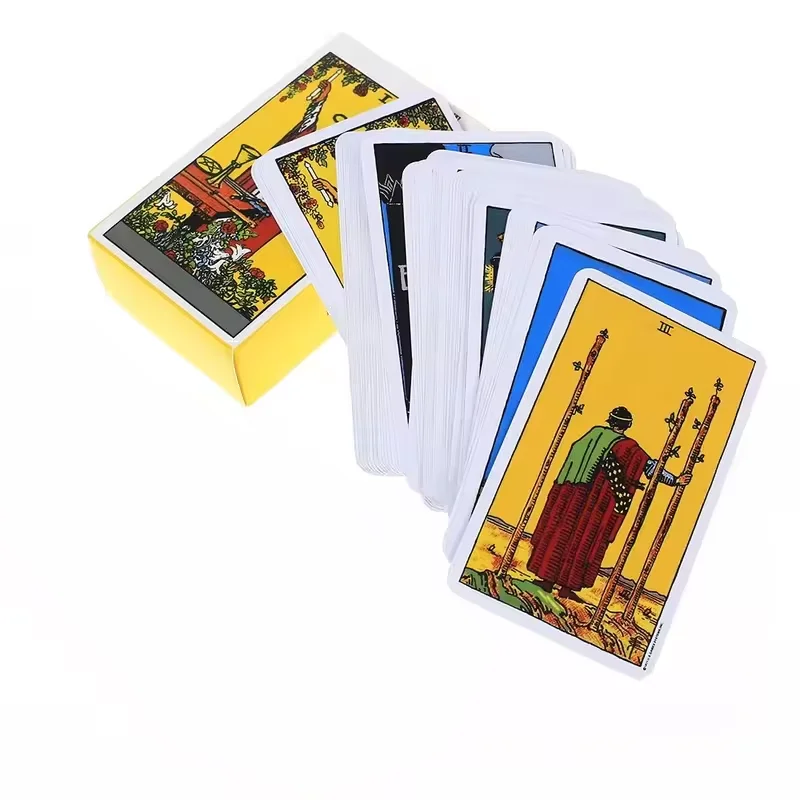 78Pcs The Rider Waite Tarot Card Divination Personal Use Tarot Deck English Spanish Version Oracles Deck for Girl Board Game - Image 2